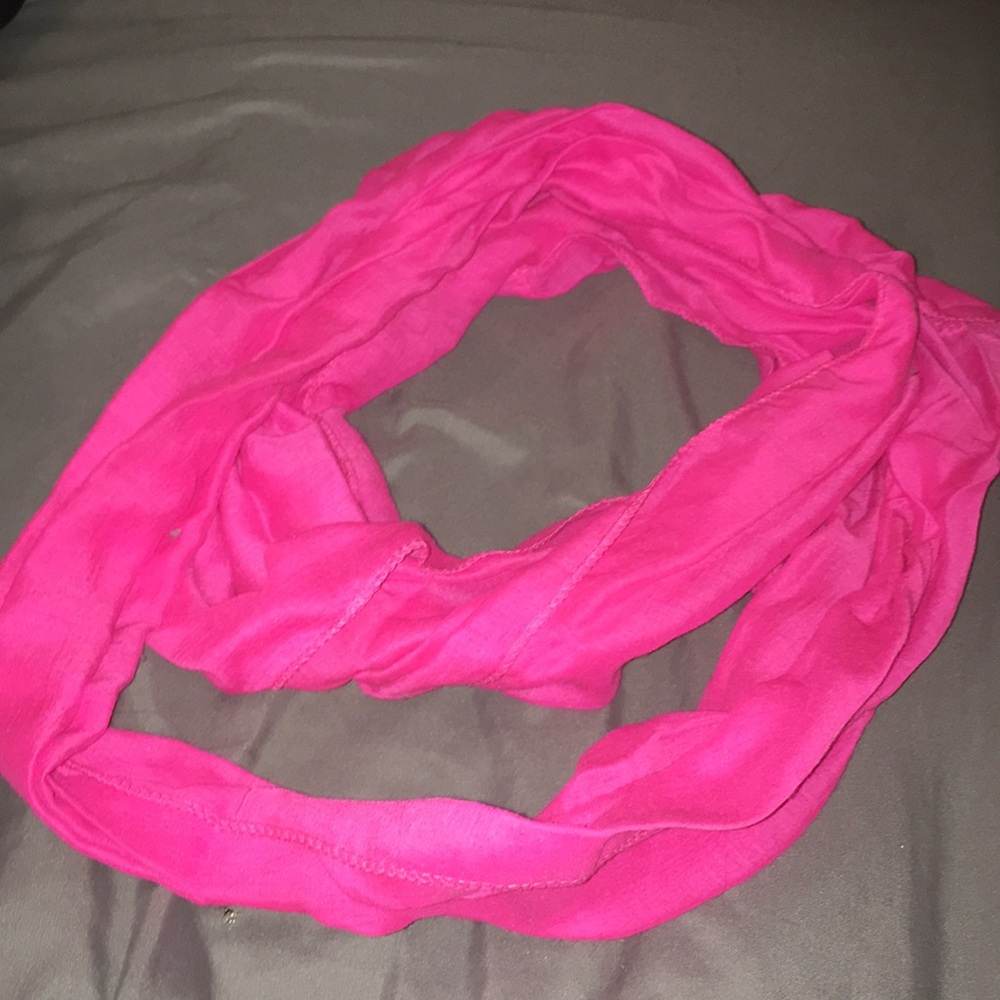 Hot pink scarf